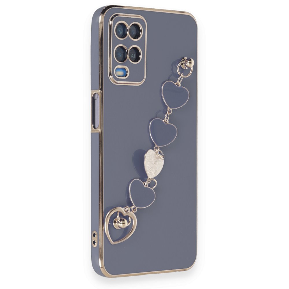 Oppo A54 4G Kılıf Esila Silikon - Gri Oppo A54 4G Kılıf Esila Silikon - Gri