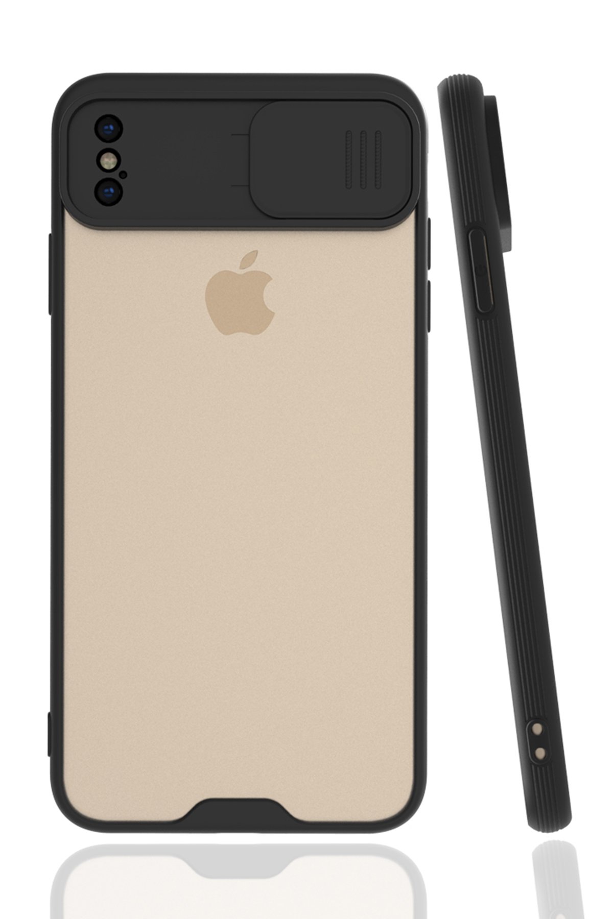 iPhone XS Max Kılıf Platin Kamera Koruma Silikon - Siyah  iPhone XS Max Kılıf Platin Kamera Koruma Silikon - Siyah