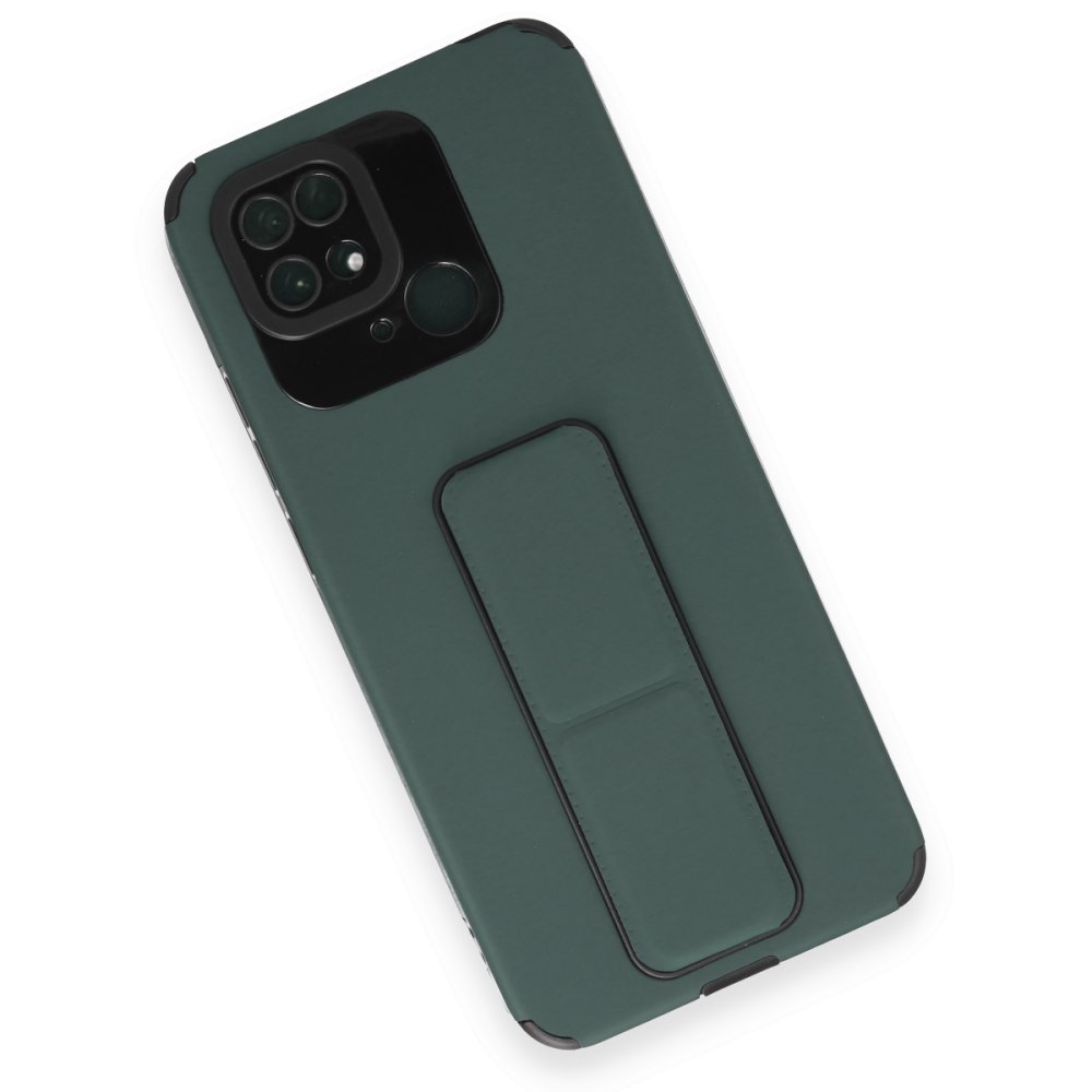 Xiaomi Poco C40 Kılıf Mega Standlı Silikon - Yeşil Xiaomi Poco C40 Kılıf Mega Standlı Silikon - Yeşil