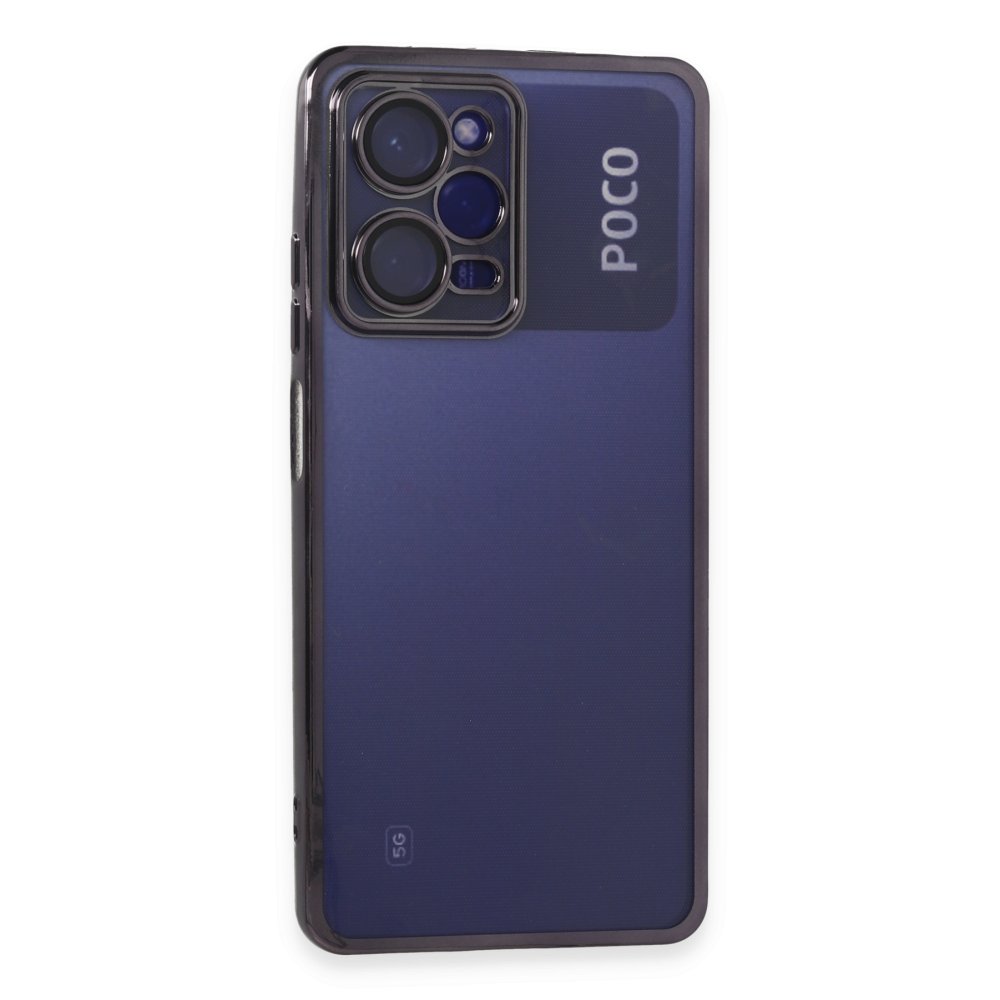 Xiaomi Poco X5 Pro 5G Kılıf Razer Lensli Silikon - Mor  Xiaomi Poco X5 Pro 5G Kılıf Razer Lensli Silikon - Mor