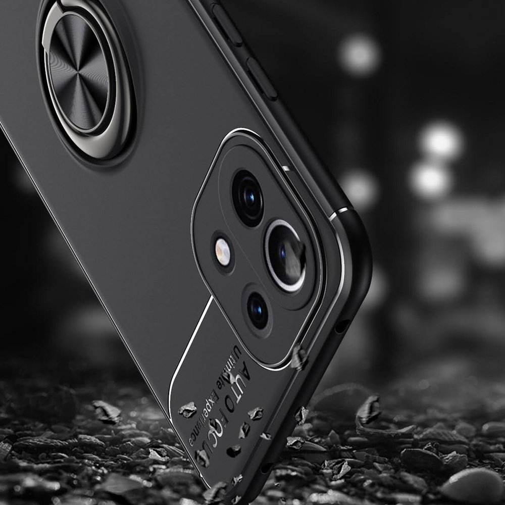 Xiaomi Mİ 11 Lite Kılıf Range Yüzüklü Silikon - Siyah-Kırmızı  Xiaomi Mİ 11 Lite Kılıf Range Yüzüklü Silikon - Siyah-Kırmızı