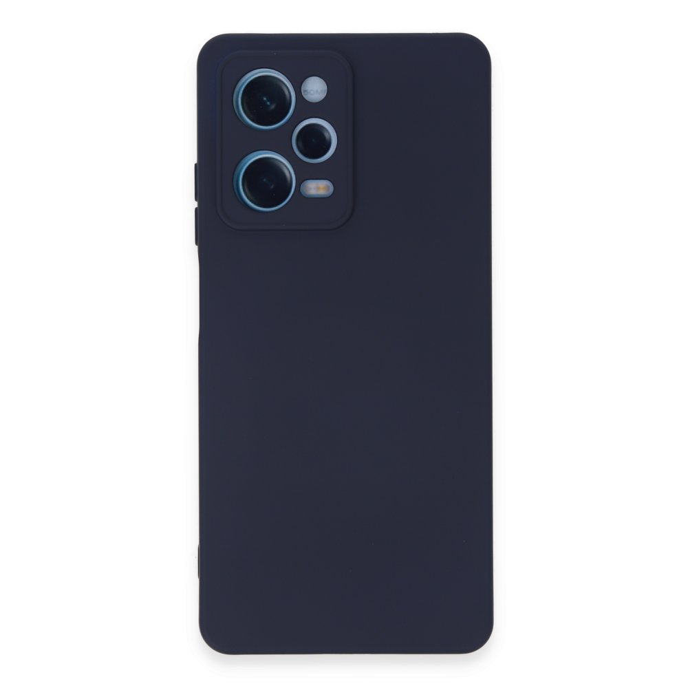 Redmi Note 12 Pro 5G Kılıf Nano içi Kadife Silikon - Lacivert