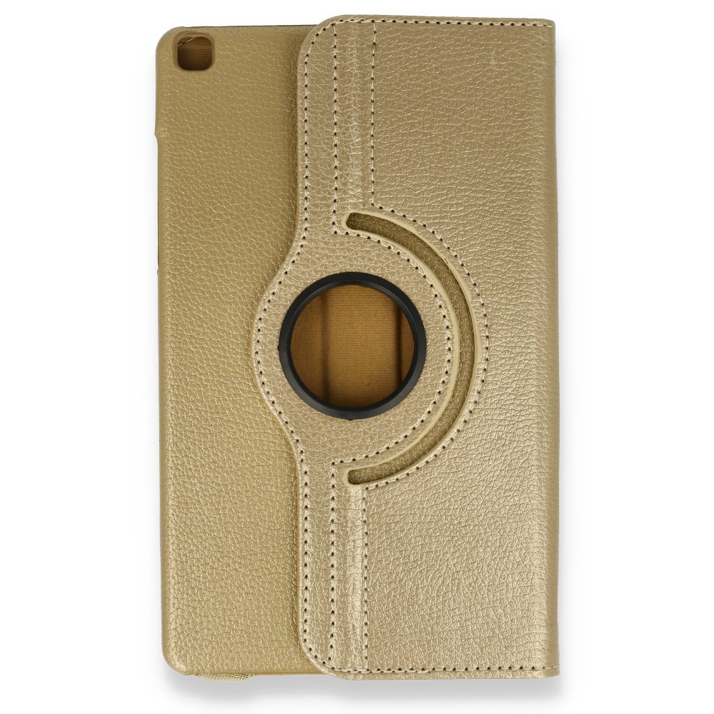  Samsung Galaxy T290 Tab A 8 Kılıf 360 Tablet Deri Kılıf - Gold