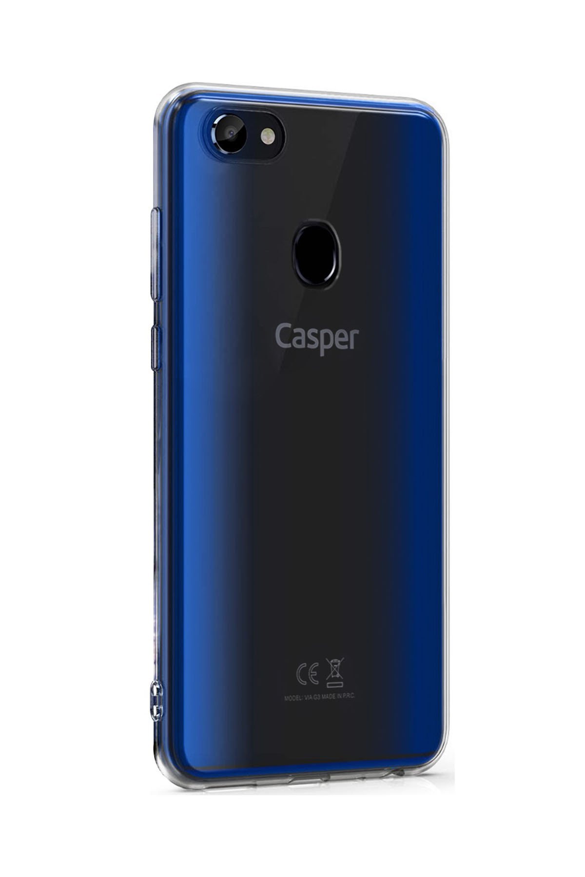  Casper Via G3 Kılıf Lüx Şeffaf Silikon - Şeffaf