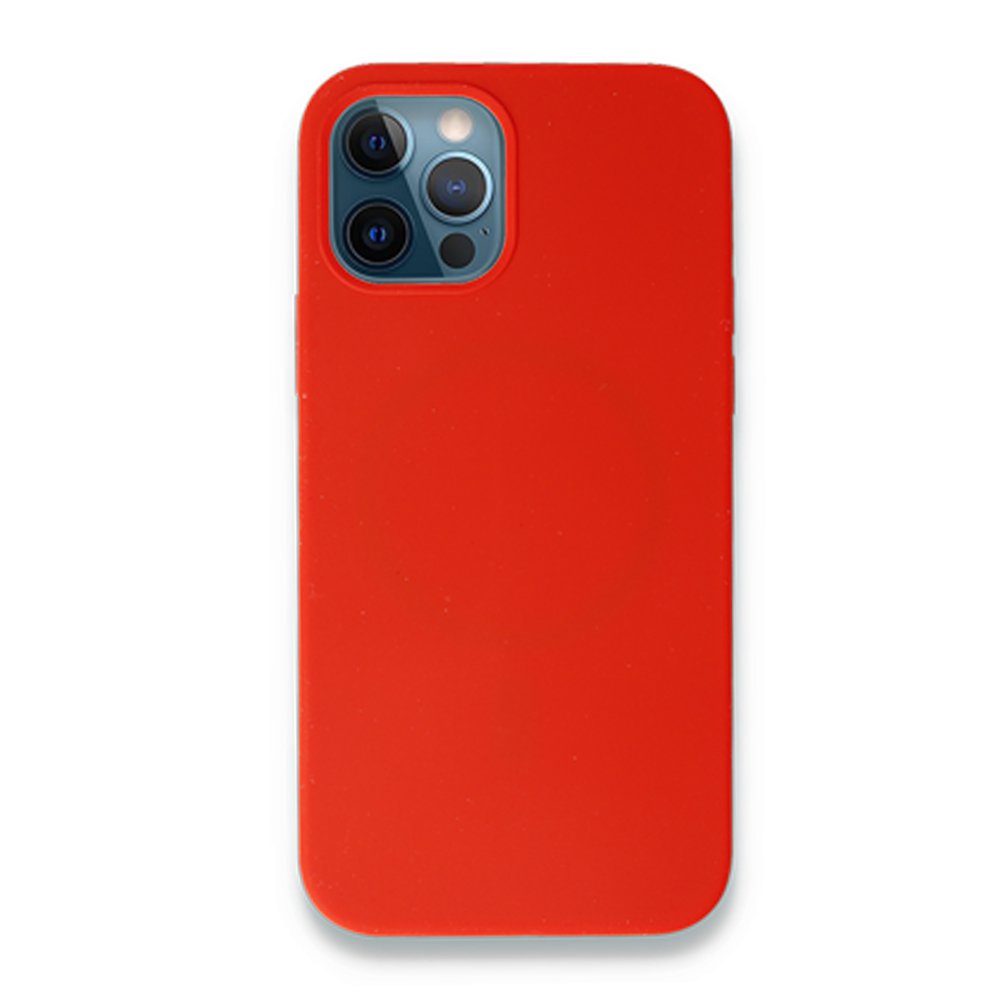 iPhone 12 Kılıf Magneticsafe Lansman Silikon Kapak - Kırmızı iPhone 12 Kılıf Magneticsafe Lansman Silikon Kapak - Kırmızı
