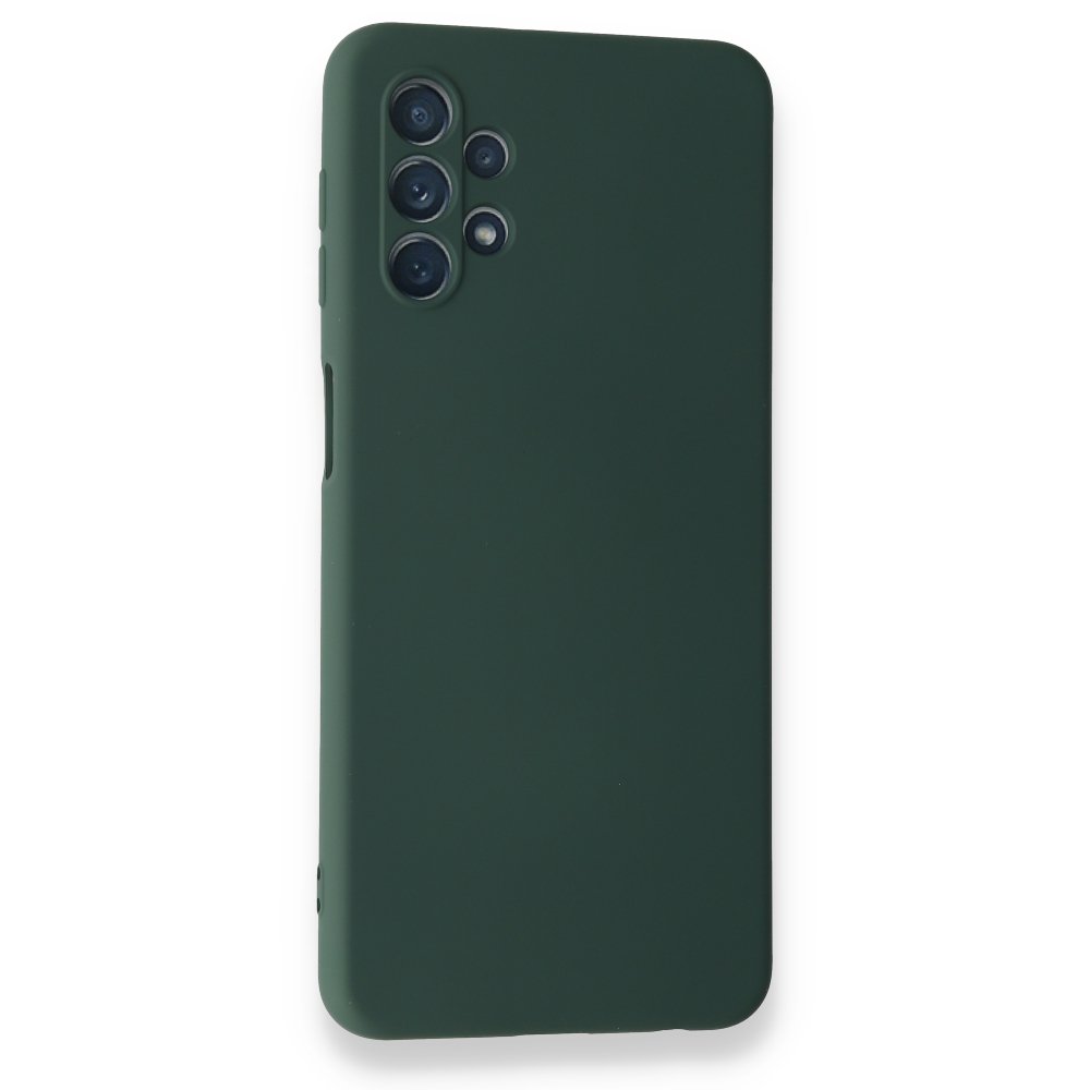  Samsung Galaxy A52S Kılıf Nano içi Kadife Silikon - Koyu Yeşil