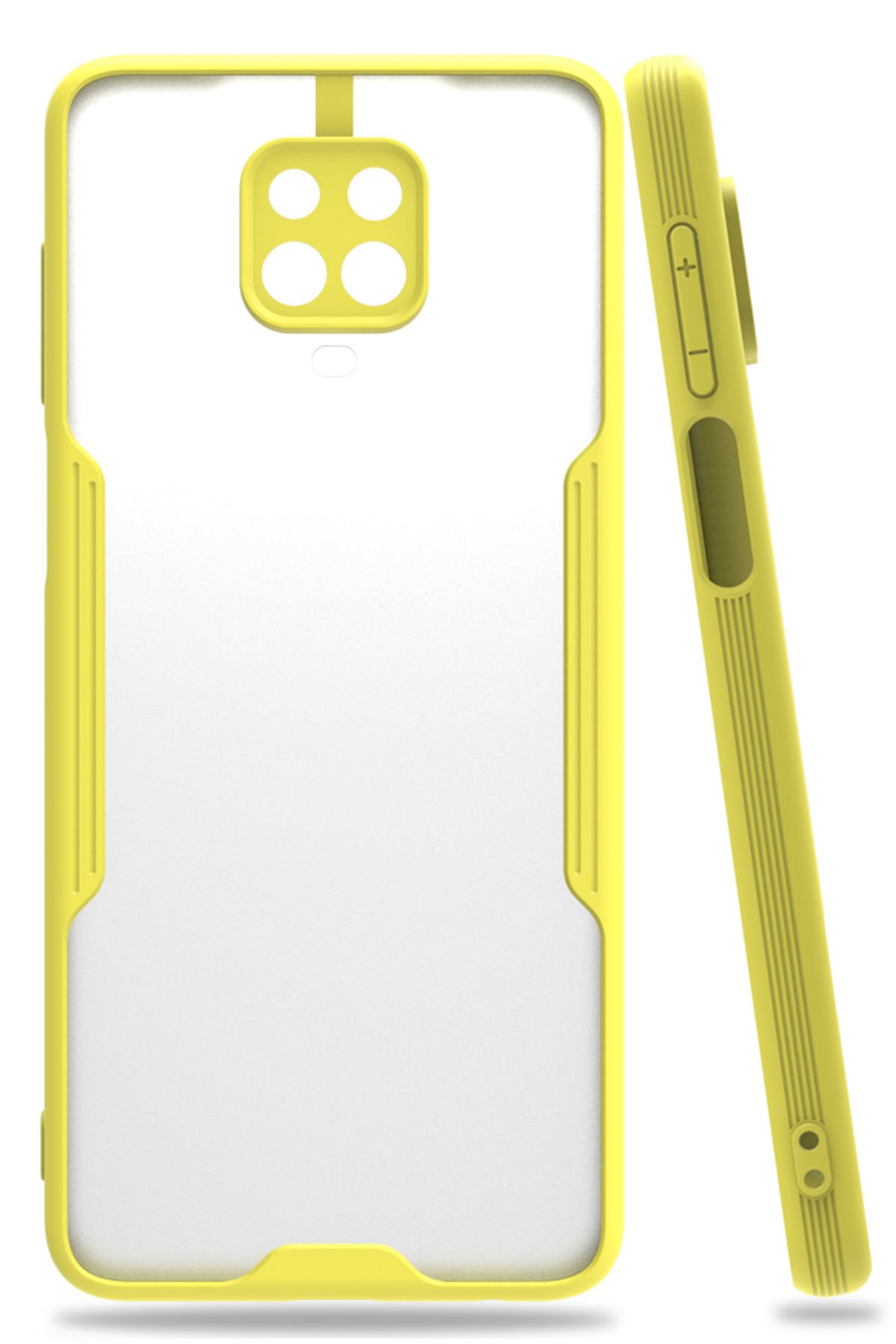 Redmi Note 9S Kılıf Platin Silikon - Sarı Redmi Note 9S Kılıf Platin Silikon - Sarı