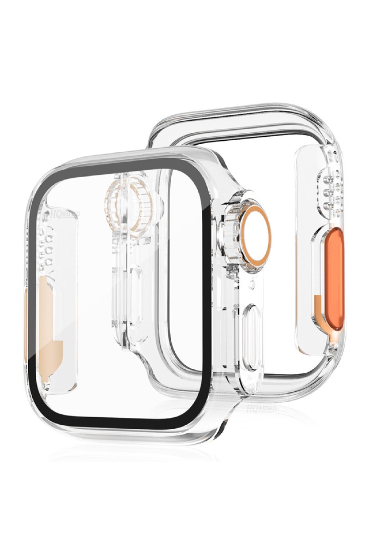  Apple Watch 45mm Watch 49mm Kasa Dönüştürücü ve Ekran Koruyucu - Şeffaf