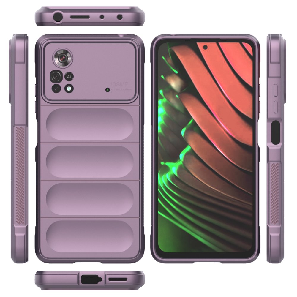  Xiaomi Poco X4 Pro 5G Kılıf Optimum Silikon - Mor