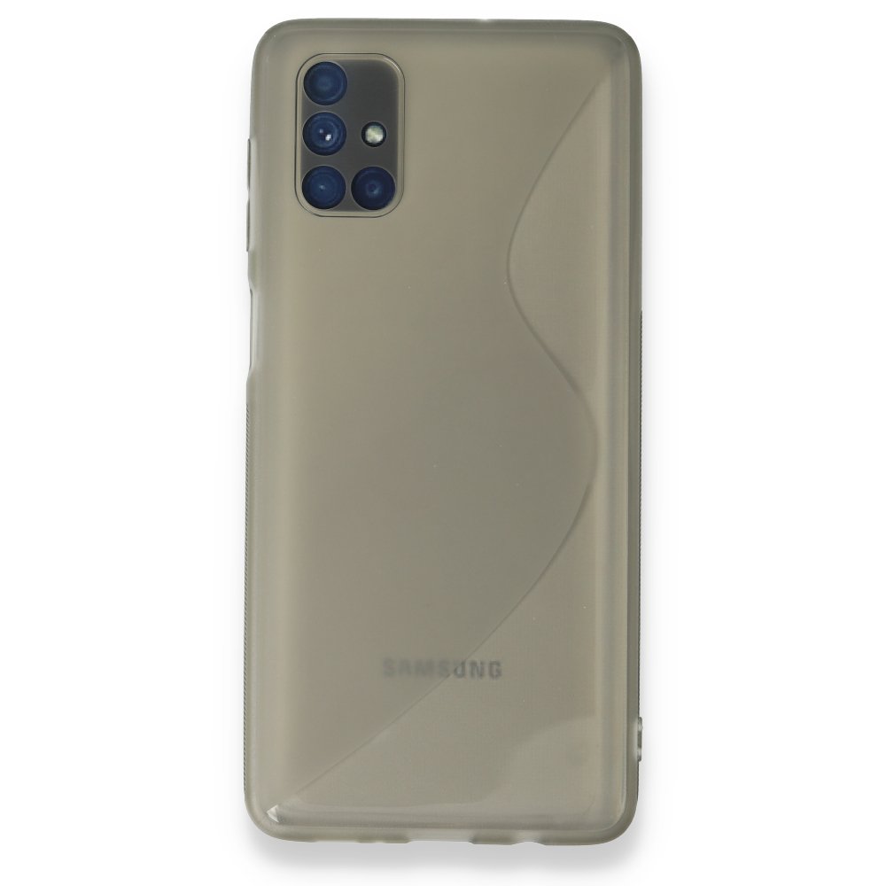  Samsung Galaxy M51 Kılıf S Silikon - Gri