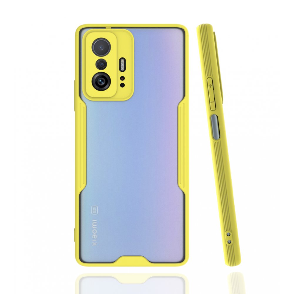  Xiaomi Mi 11T Kılıf Platin Silikon - Sarı