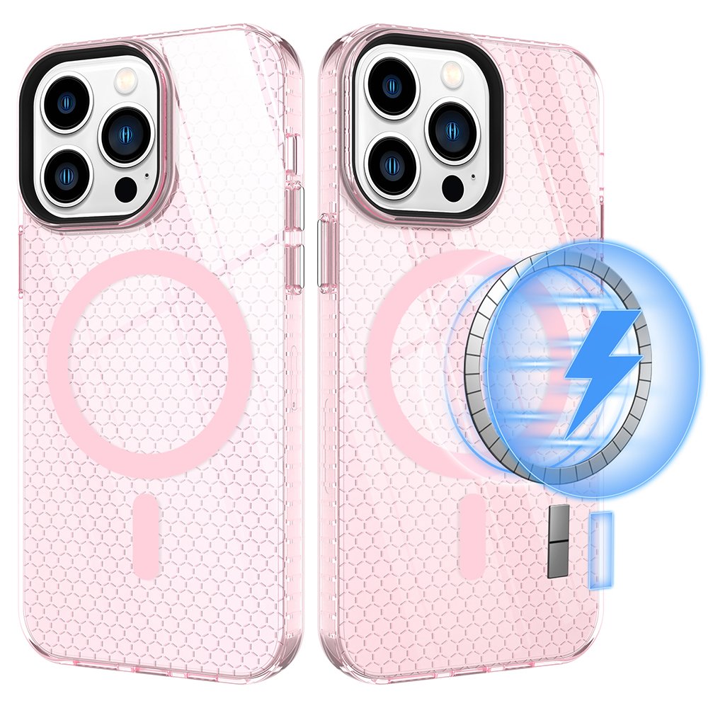  iPhone 14 Pro Kılıf Beta Magneticsafe Silikon - Pembe
