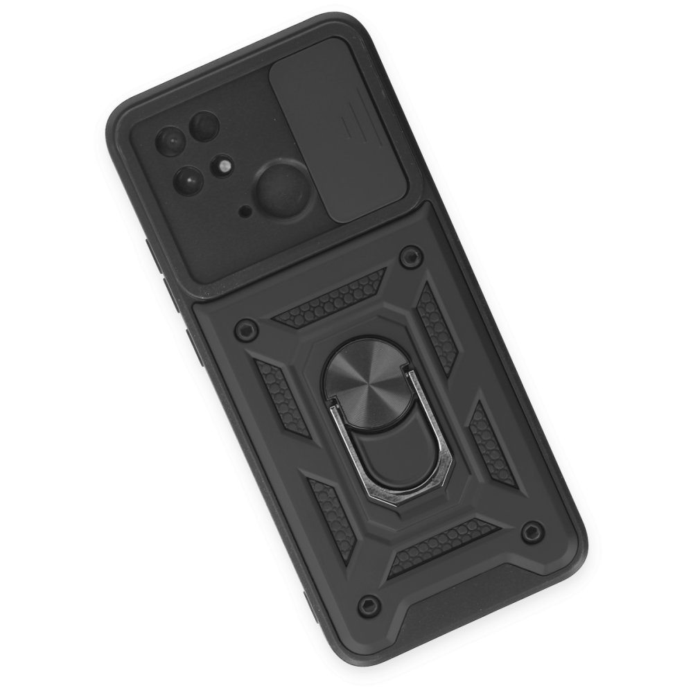 Redmi 10C Kılıf Pars Lens Yüzüklü Silikon - Siyah Redmi 10C Kılıf Pars Lens Yüzüklü Silikon - Siyah