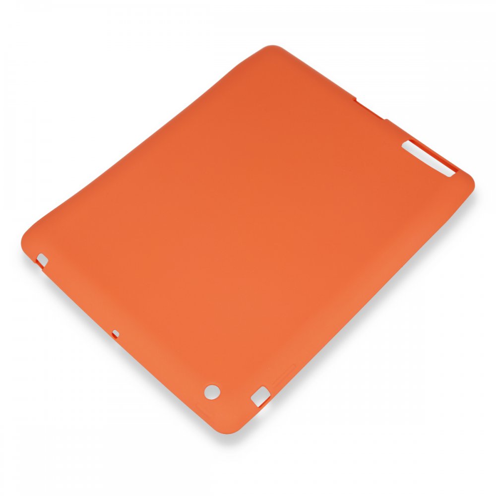  iPad 4 9.7 Kılıf Evo Tablet Silikon - Turuncu