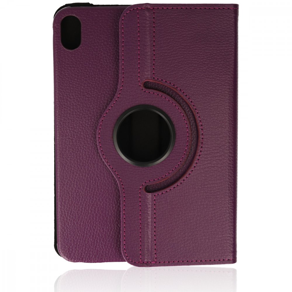 iPad Mini 6 Kılıf 360 Tablet Deri Kılıf - Mürdüm iPad Mini 6 Kılıf 360 Tablet Deri Kılıf - Mürdüm