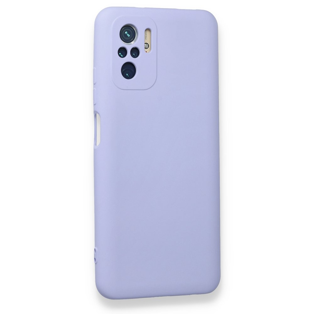 Redmi Note 10S Kılıf Nano içi Kadife Silikon - Lila