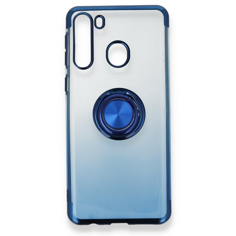  Samsung Galaxy A21 Kılıf Marvel Yüzüklü Silikon - Mavi