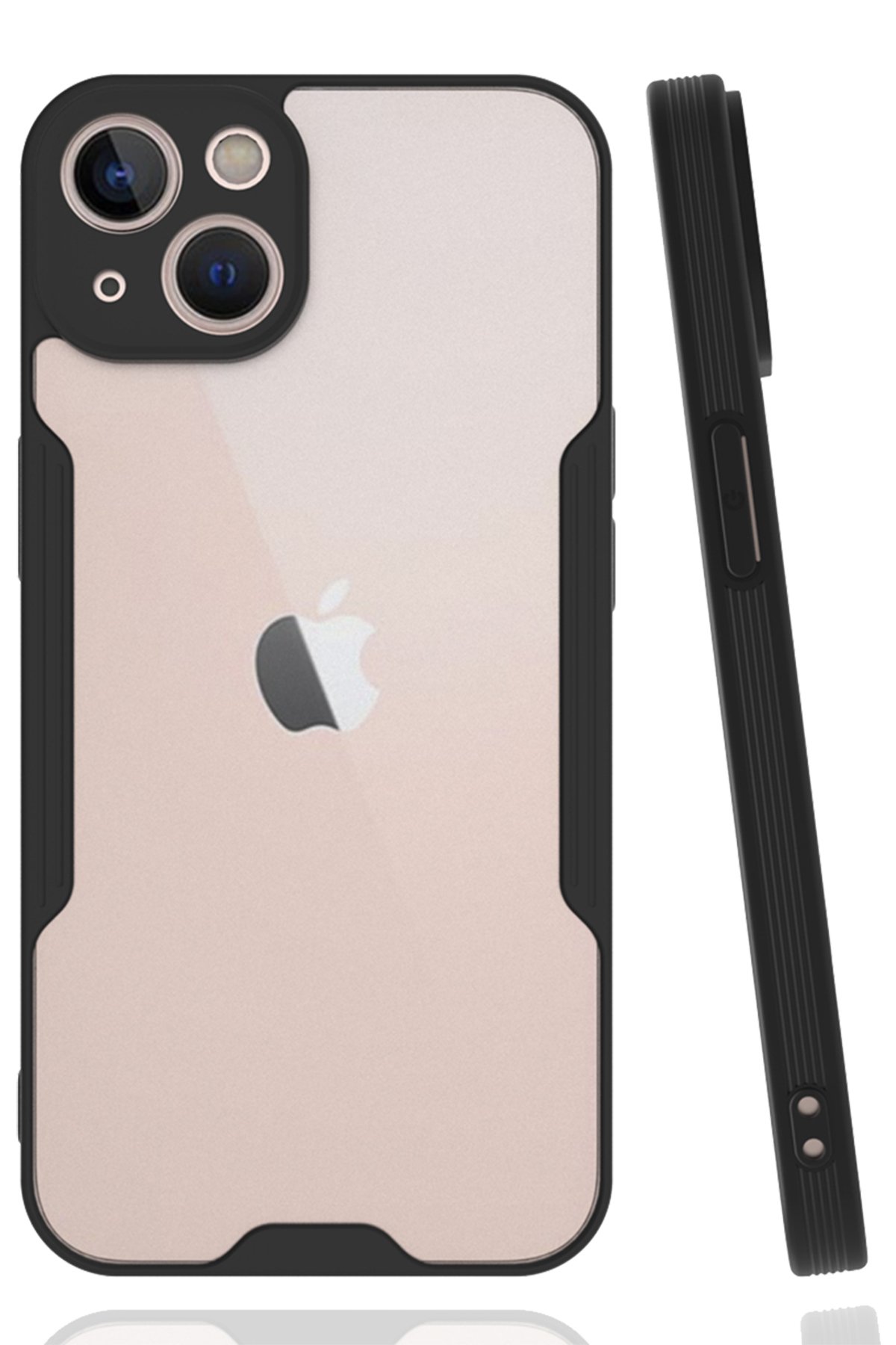  iPhone 14 Kılıf Platin Silikon - Siyah