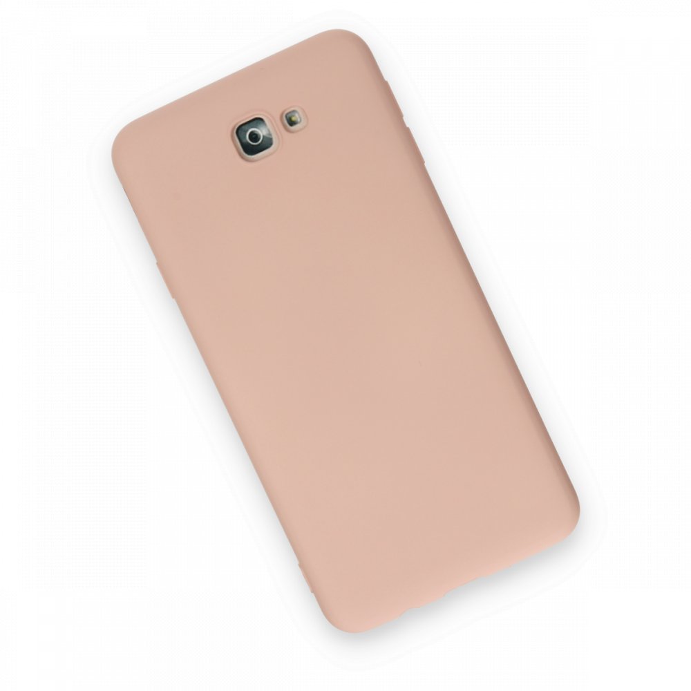  Samsung Galaxy J7 Prime Kılıf Nano içi Kadife Silikon - Pudra