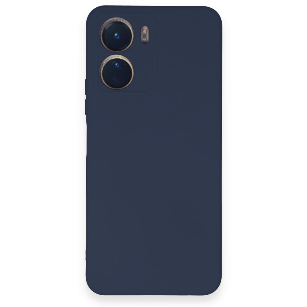 Vivo Y16 Kılıf Nano içi Kadife Silikon - Lacivert Vivo Y16 Kılıf Nano içi Kadife Silikon - Lacivert