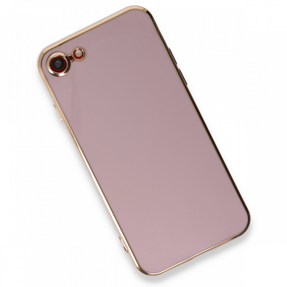  iPhone SE 2020 Kılıf Volet Silikon - Mor