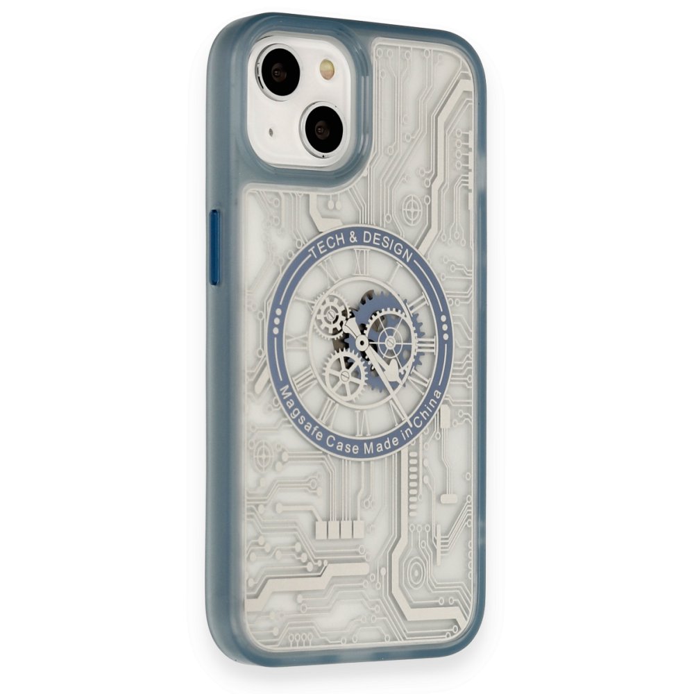  iPhone 14 Kılıf Magic Magneticsafe Silikon - Sierra Blue