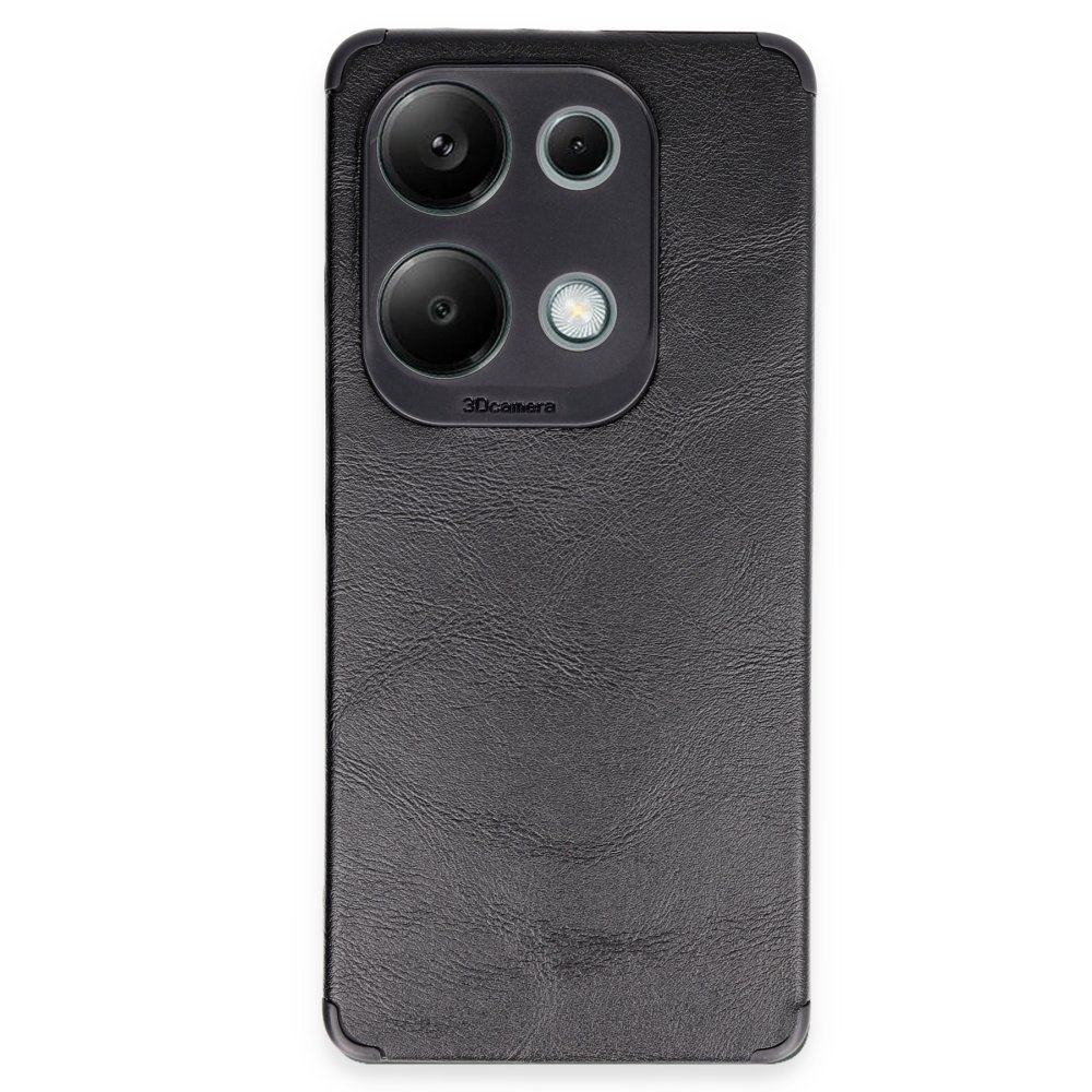 Redmi Note 13 4G Kılıf Loop Deri Silikon - Siyah