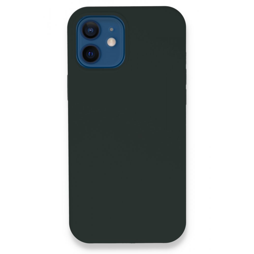  iPhone 12 Kılıf Lansman Legant Silikon - Koyu Yeşil