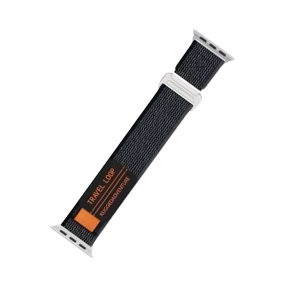  Apple Watch 42mm Alice Kumaş Kordon - Siyah-Gri
