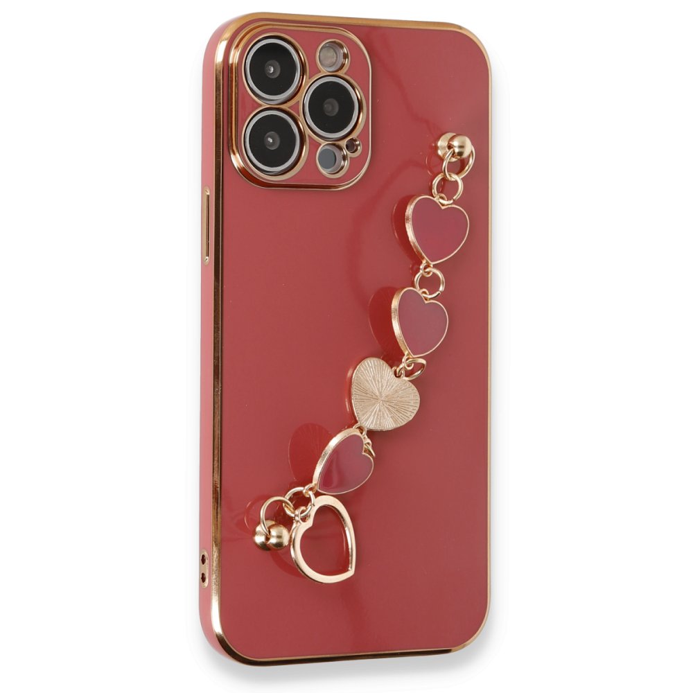  iPhone 14 Pro Kılıf Esila Silikon - Kırmızı