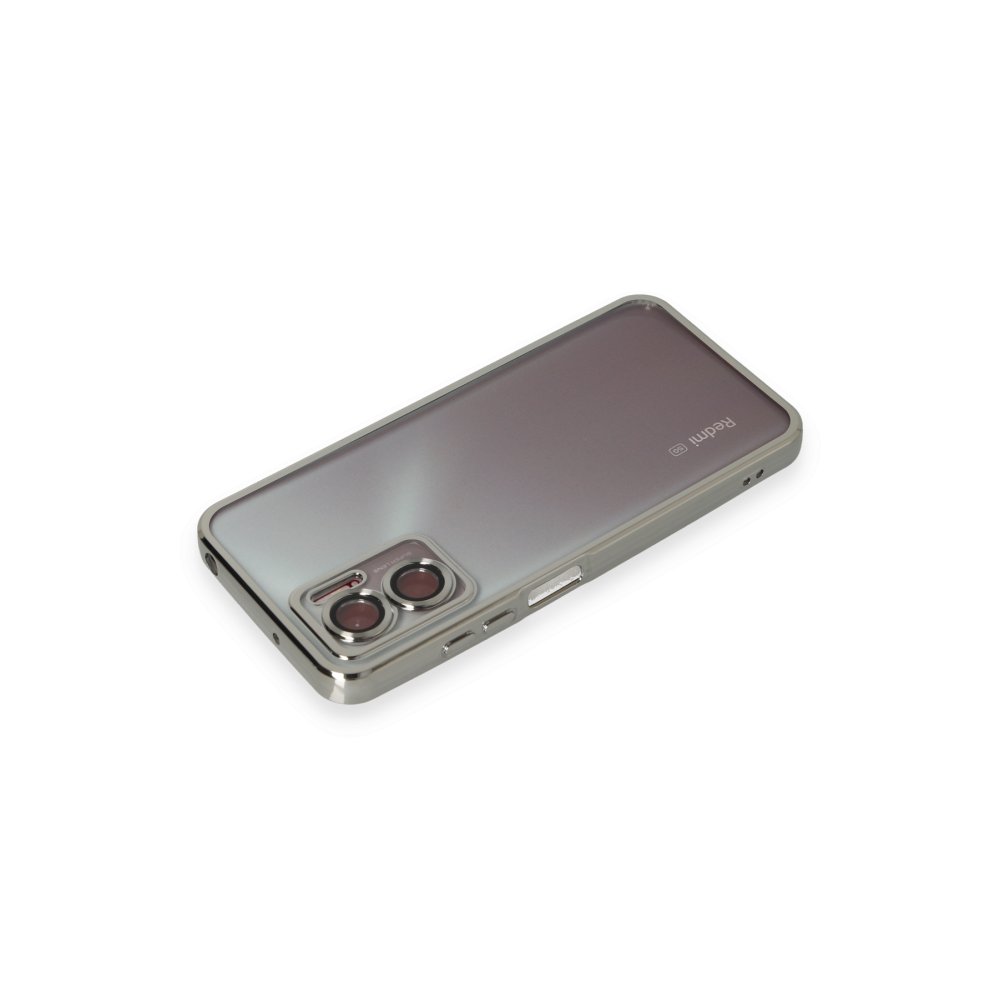  Xiaomi Poco X4 GT Kılıf Razer Lensli Silikon - Gümüş