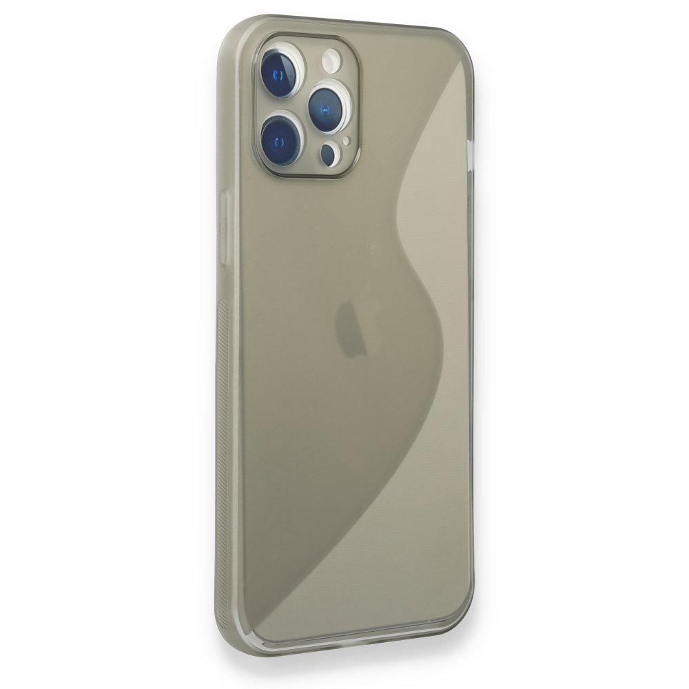  iPhone 12 Pro Kılıf S Silikon - Gri