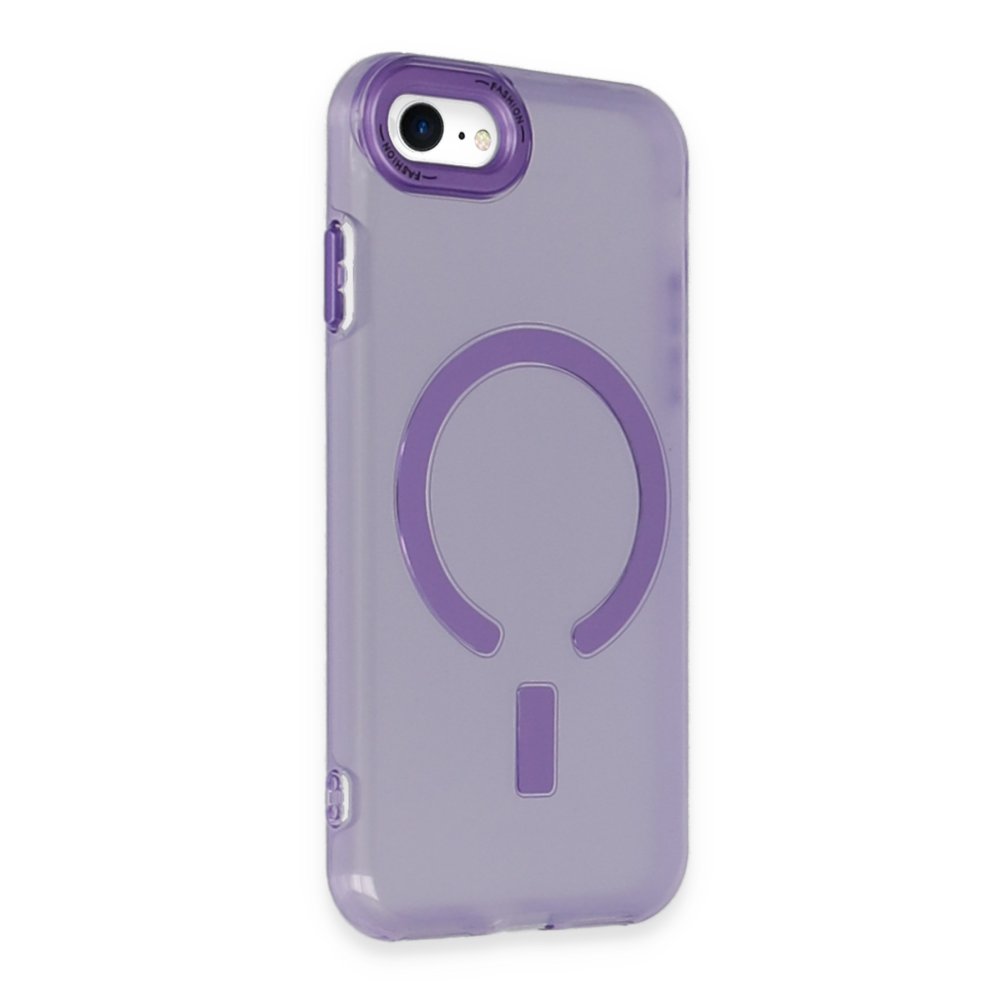  iPhone SE 2020 Kılıf Troy Magsafe Kapak - Mor