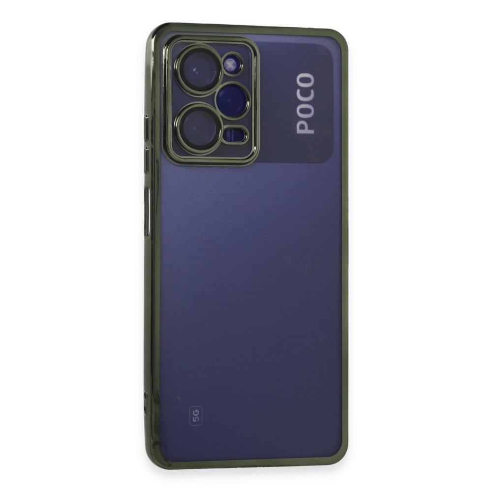  Xiaomi Poco X5 Pro 5G Kılıf Razer Lensli Silikon - Yeşil