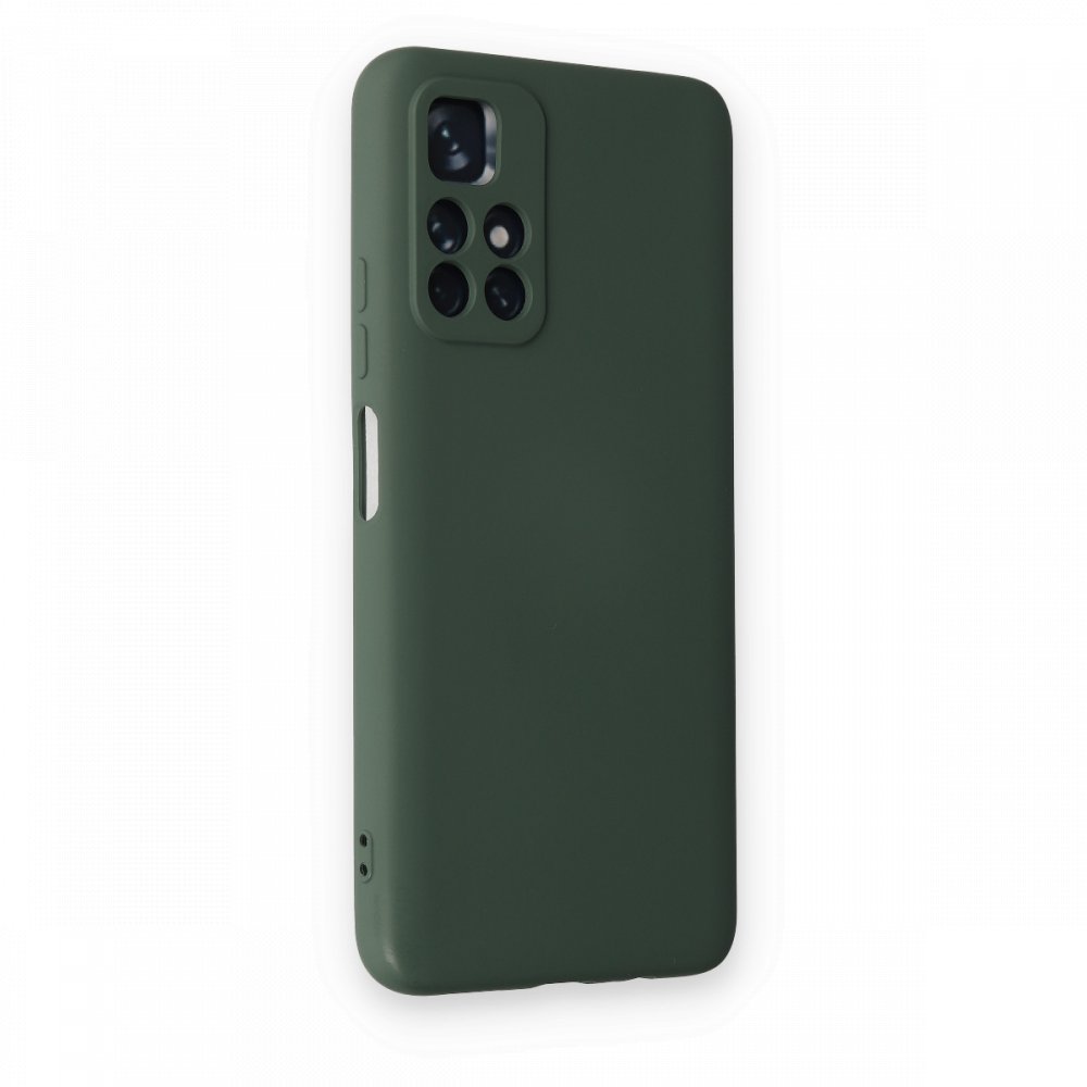  Xiaomi Poco M4 Pro 5G Kılıf Nano içi Kadife Silikon - Koyu Yeşil