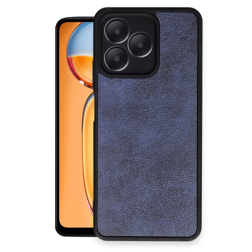  Realme Note 50 4G Kılıf Aras Deri Kapak - Lacivert