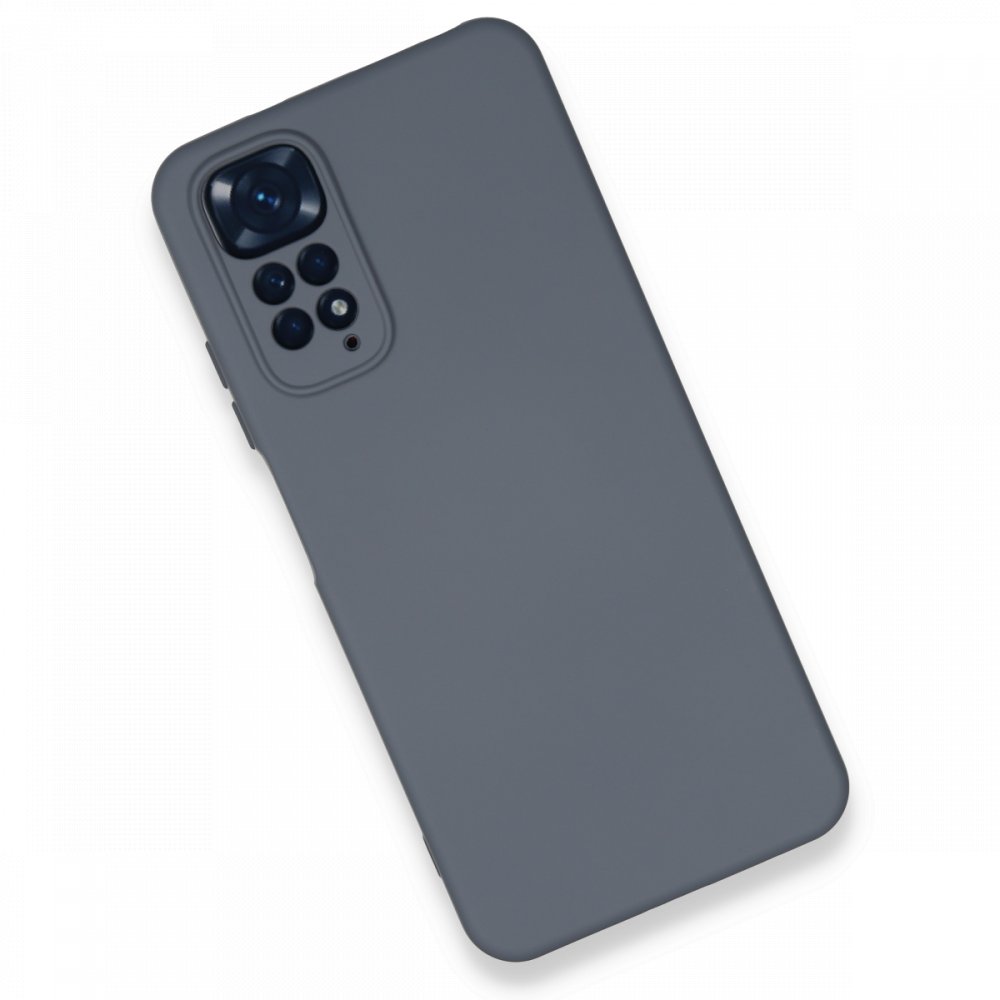 Redmi Note 11S Kılıf Nano içi Kadife Silikon - Gri Redmi Note 11S Kılıf Nano içi Kadife Silikon - Gri