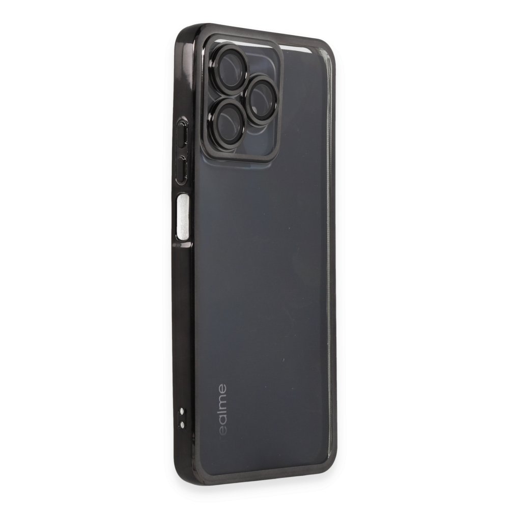  Realme C53 Kılıf Razer Lensli Silikon - Siyah