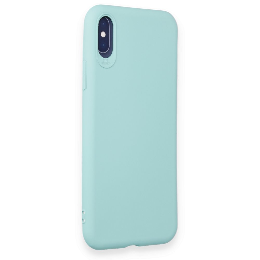 iPhone XS Kılıf First Silikon - Turkuaz iPhone XS Kılıf First Silikon - Turkuaz