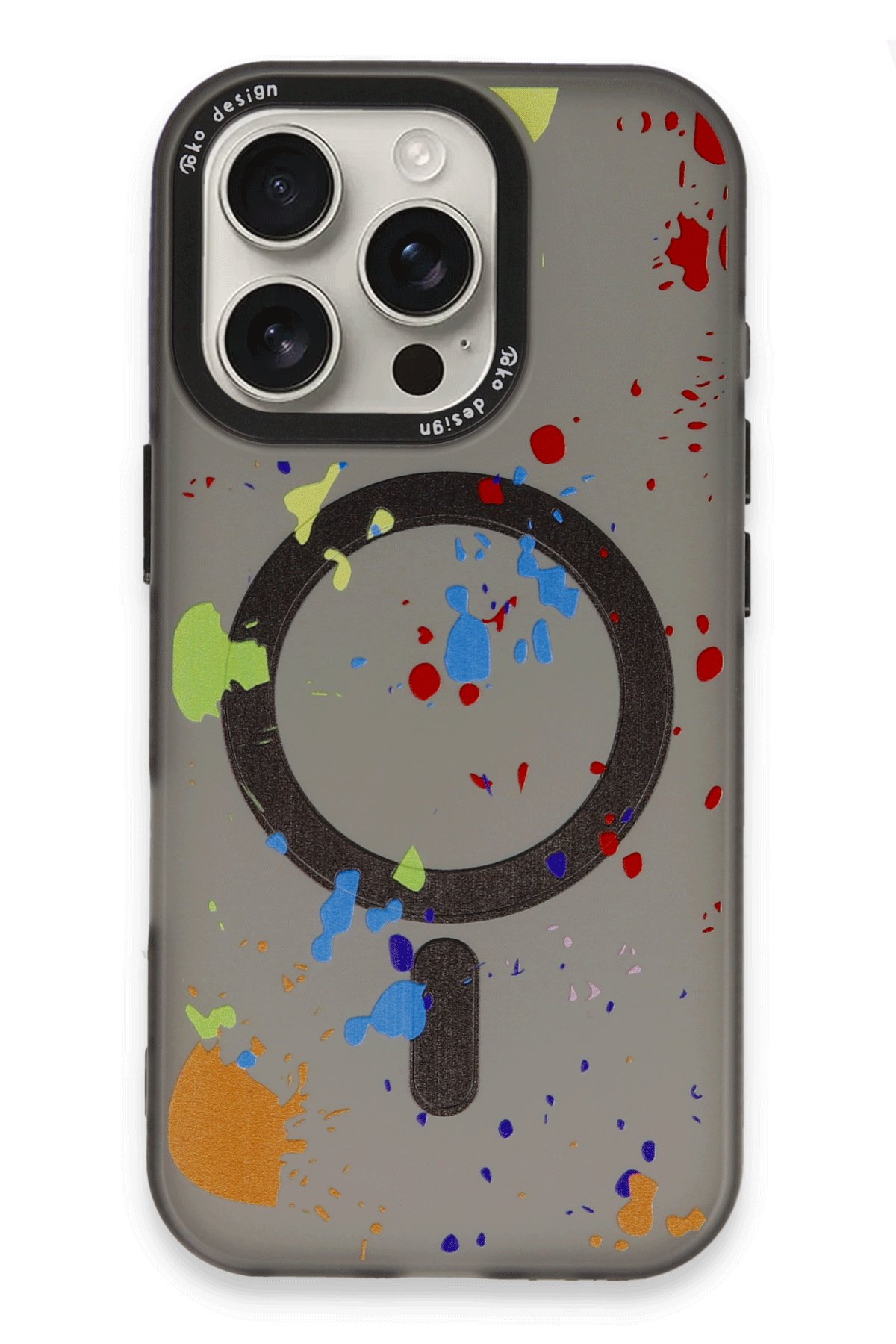 Joko iPhone 16 Pro Max Colorful Magsafe Kapak - Siyah