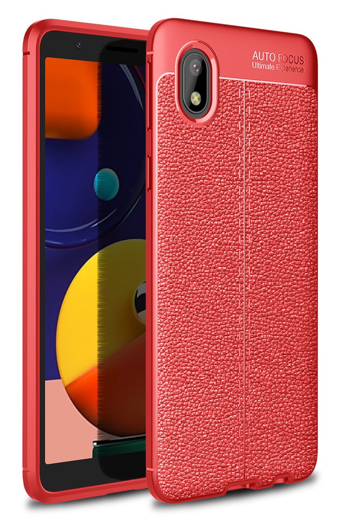  Samsung Galaxy A01 Core Kılıf Auto Focus Kapak - Kırmızı