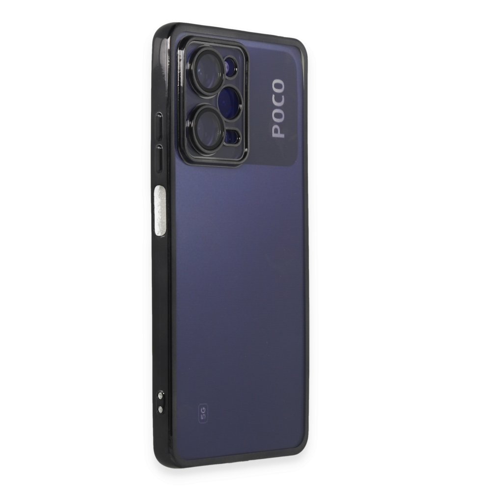 Xiaomi Poco X5 Pro 5G Kılıf Razer Lensli Silikon - Siyah  Xiaomi Poco X5 Pro 5G Kılıf Razer Lensli Silikon - Siyah