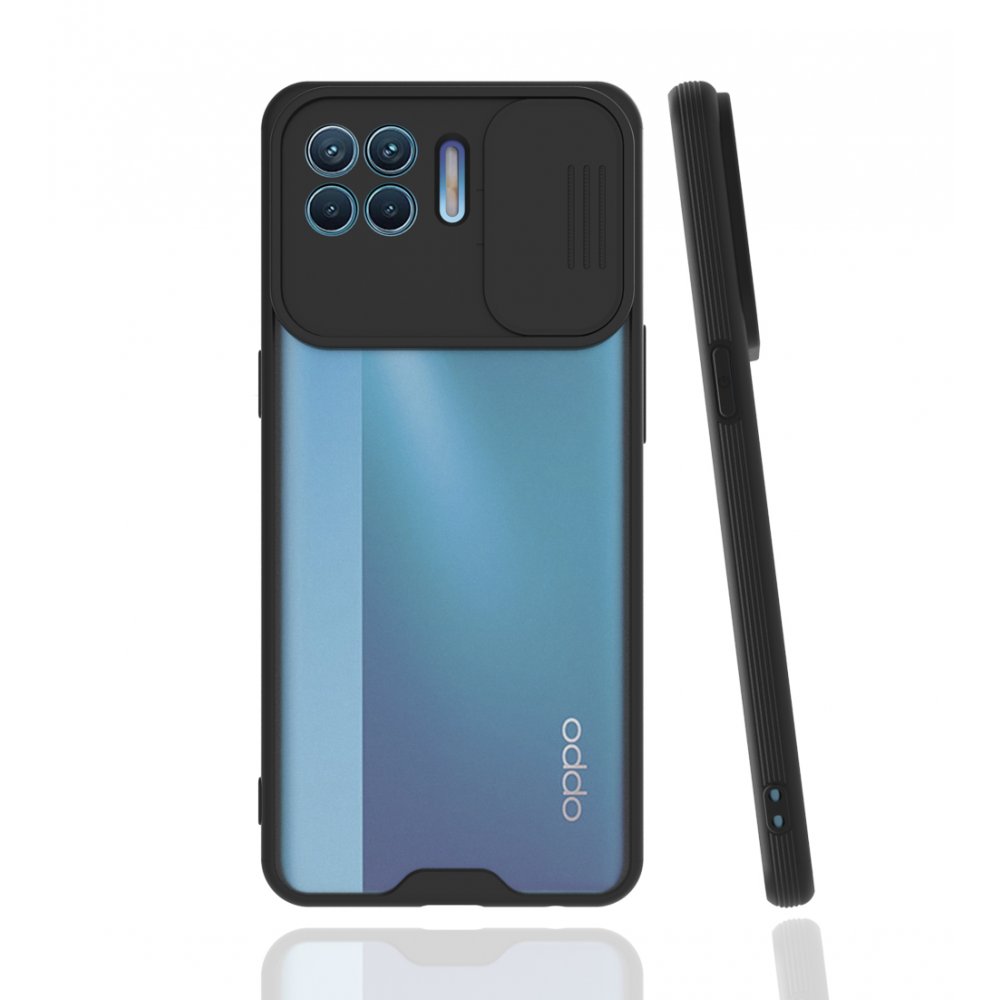 Oppo Reno 4 Lite Kılıf Platin Kamera Koruma Silikon - Siyah Oppo Reno 4 Lite Kılıf Platin Kamera Koruma Silikon - Siyah