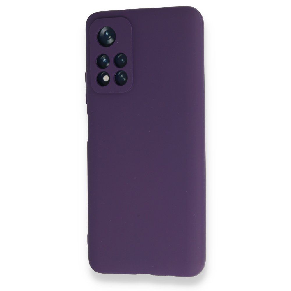  Xiaomi Poco M4 Pro 5G Kılıf First Silikon - Mor
