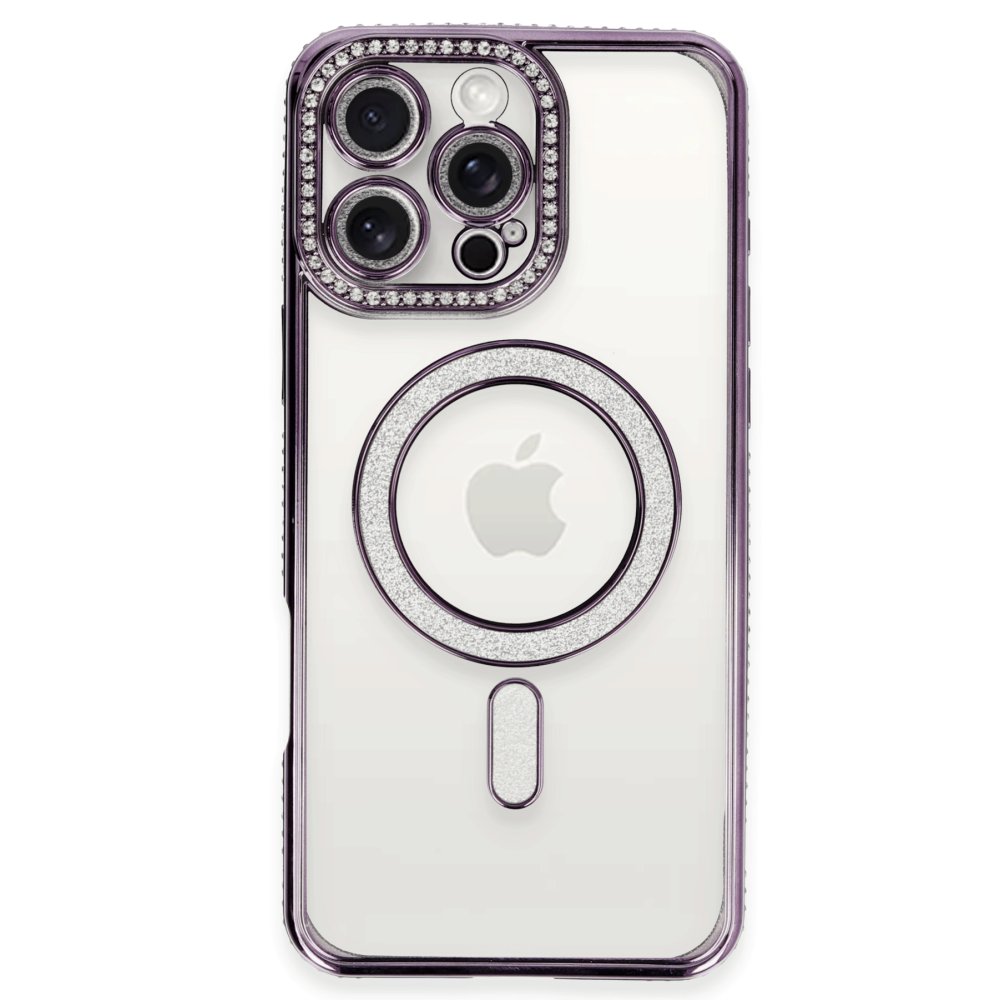 iPhone 16 Pro Max Kılıf Joke Simli Magneticsafe Kılıf - Derin Mor iPhone 16 Pro Max Kılıf Joke Simli Magneticsafe Kılıf - Derin Mor