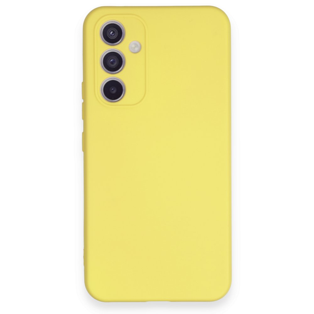  Samsung Galaxy A34 5G Kılıf Nano içi Kadife Silikon - Sarı