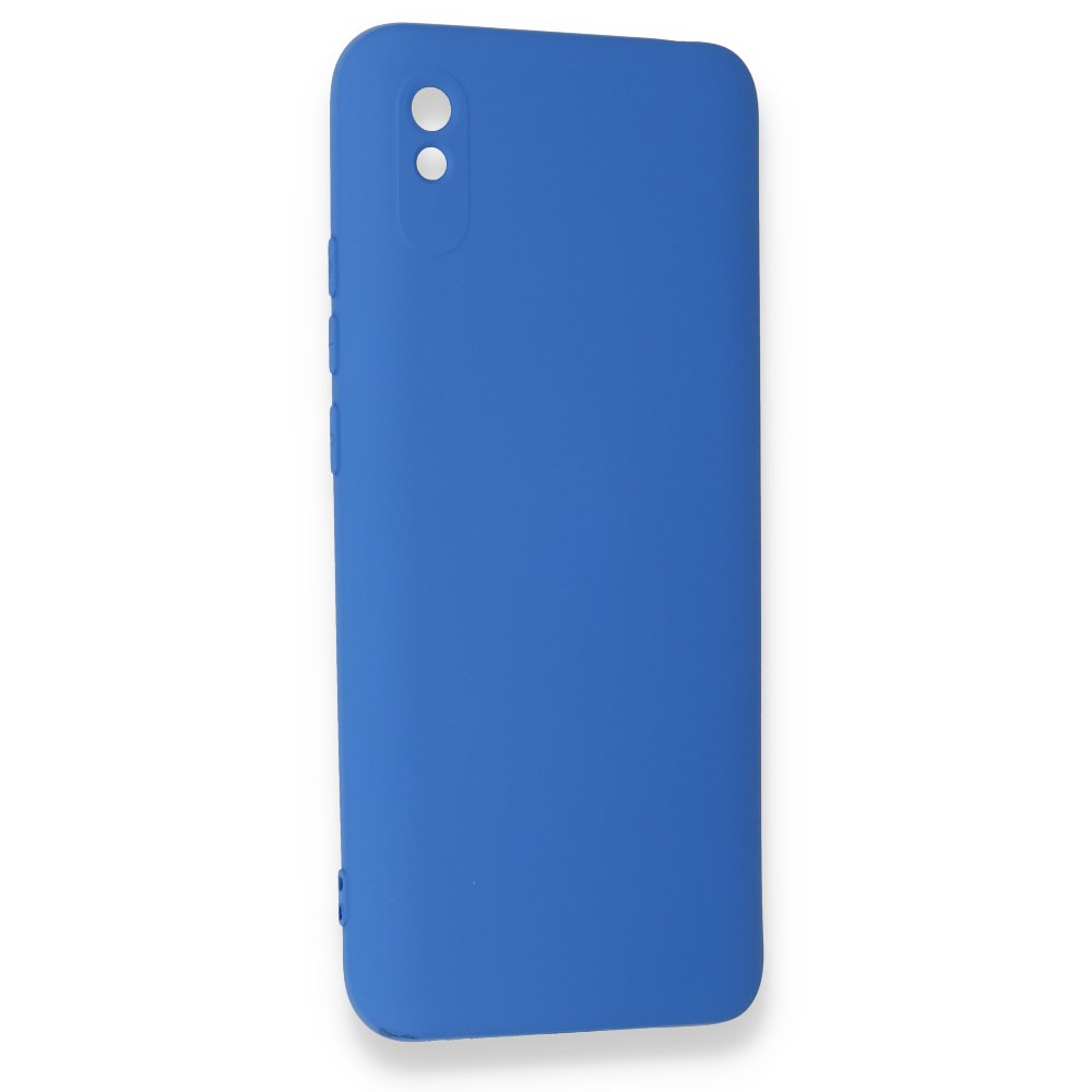 Redmi 9A Kılıf Nano içi Kadife Silikon - Mavi Redmi 9A Kılıf Nano içi Kadife Silikon - Mavi