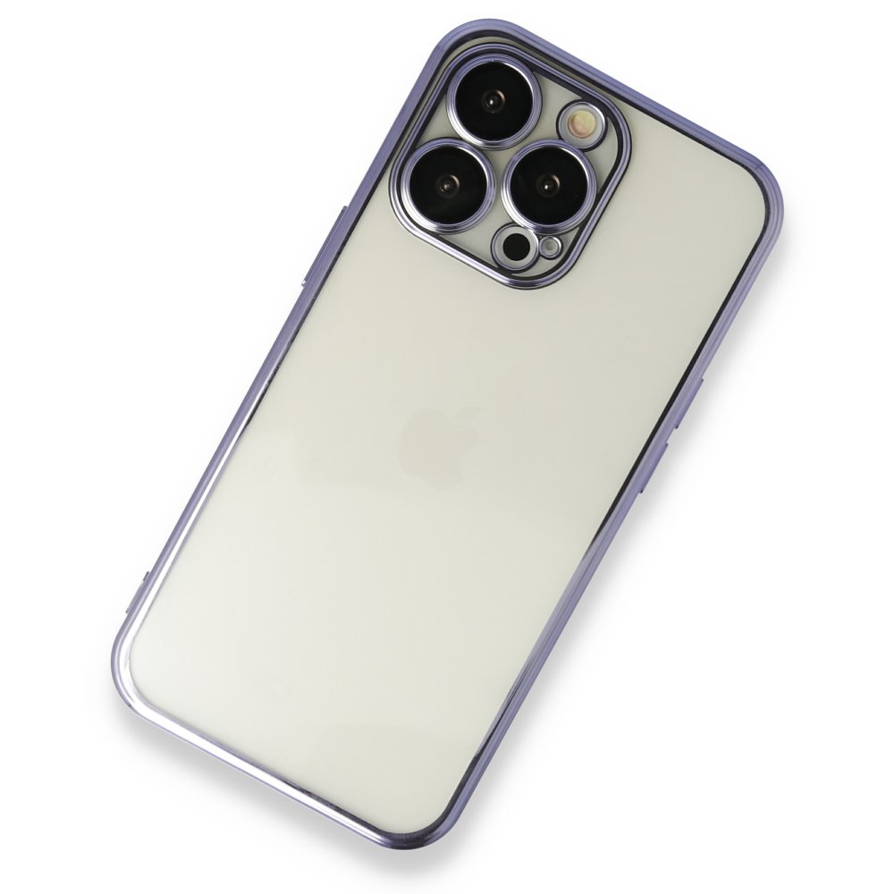 iPhone 13 Pro Max Kılıf Razer Lensli Silikon - Mor iPhone 13 Pro Max Kılıf Razer Lensli Silikon - Mor