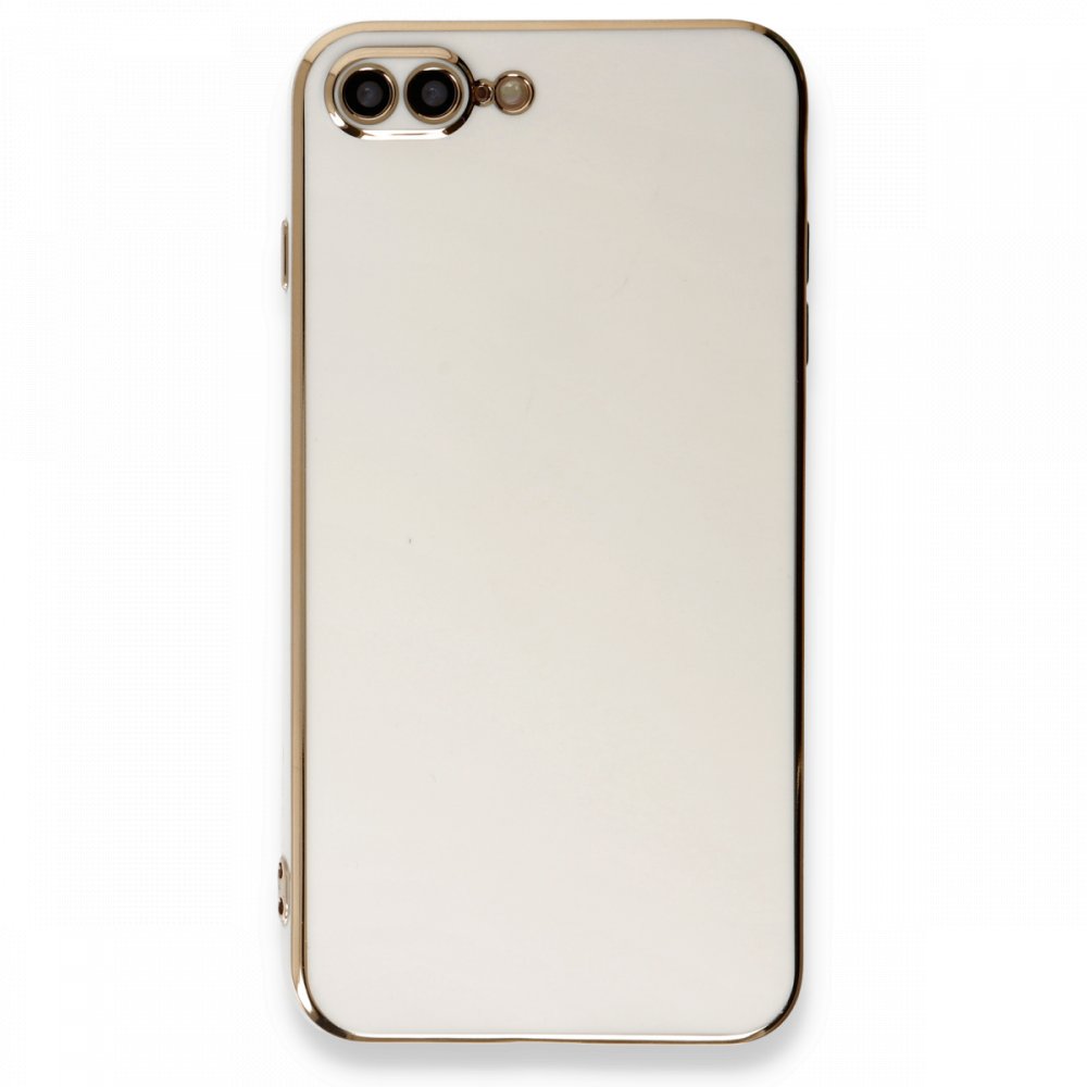 iPhone 8 Plus Kılıf Volet Silikon - Beyaz iPhone 8 Plus Kılıf Volet Silikon - Beyaz