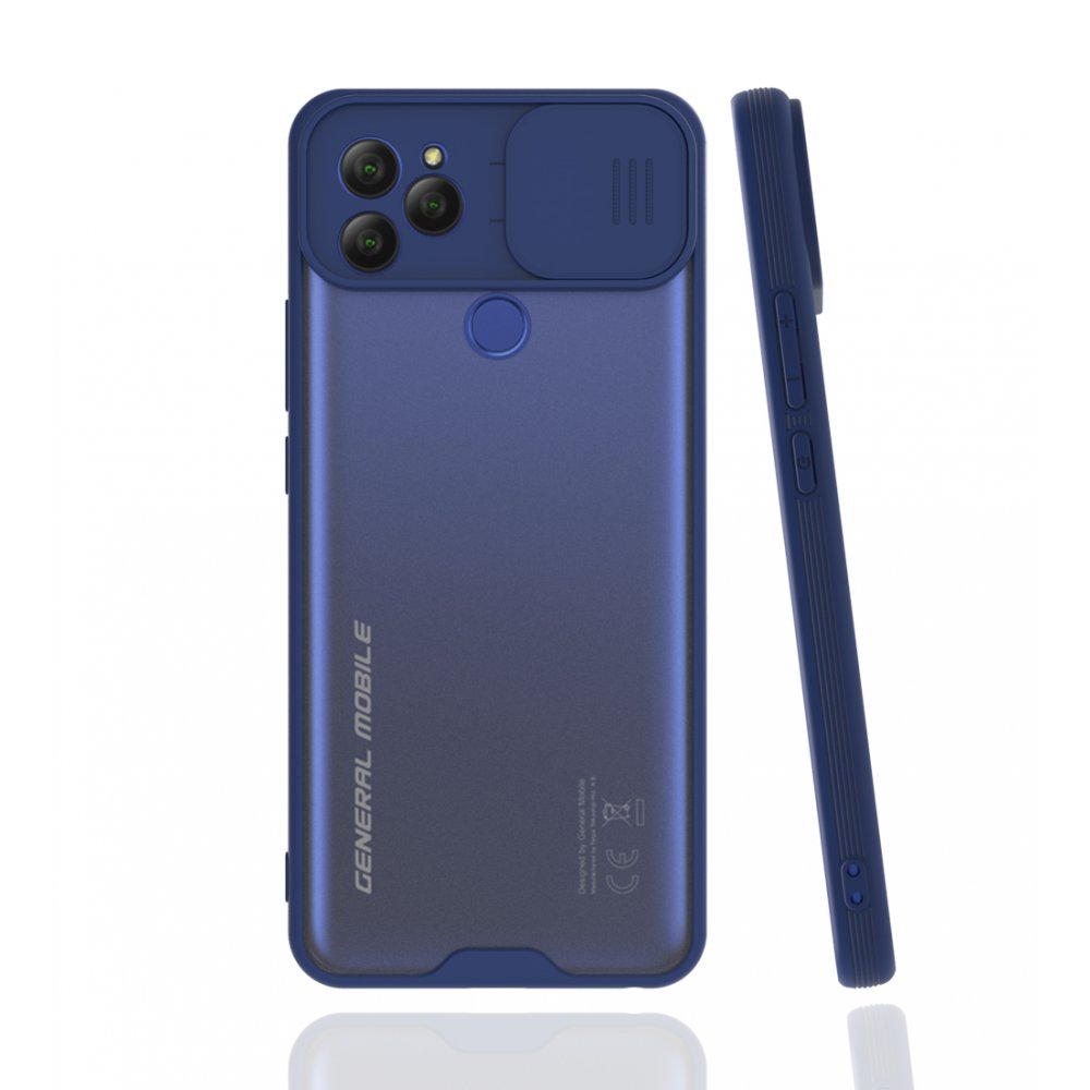  General Mobile GM 22 Kılıf Platin Kamera Koruma Silikon - Lacivert